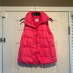 Old Navy Hot Pink Quilted Vest
